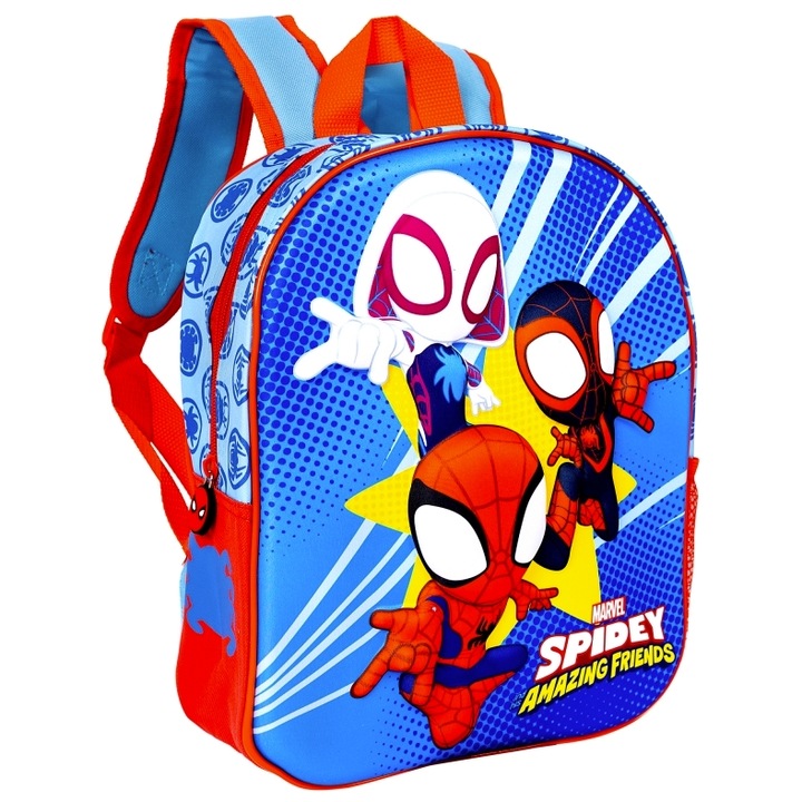 Ghiozdan Spider Man SP12301_2, cu 1 compartiment mare, 32 x 28 x 11cm