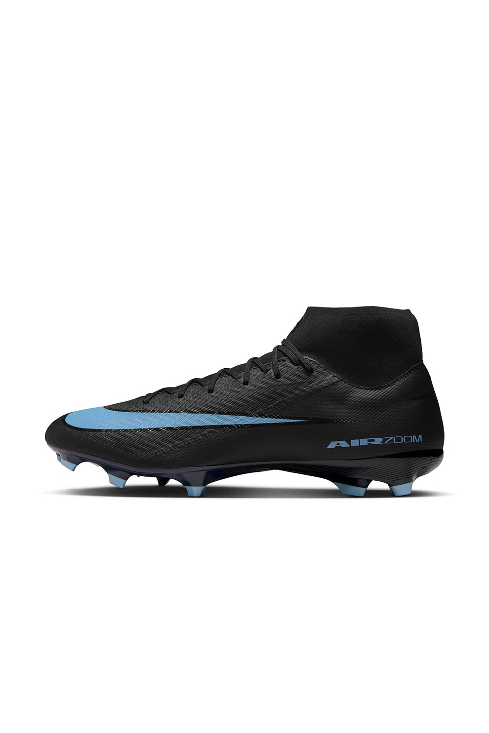 Nike, Pantofi cu crampoane pentru fotbal Mercurial Superfly 10 Academy, Negru, Albastru prafuit, 11