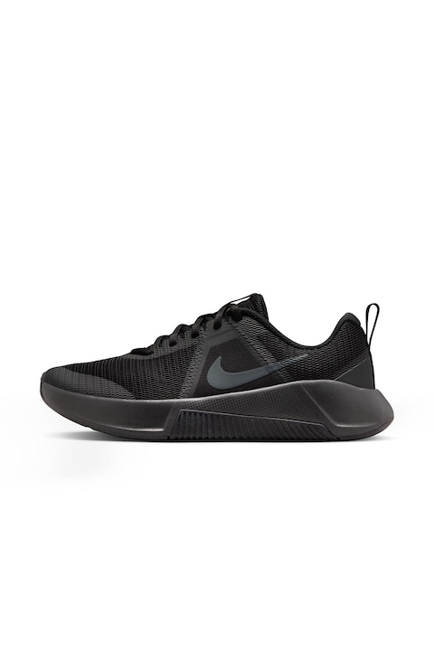 Nike, Pantofi MC Trainer 3 din plasa cu imprimeu logo lateral, pentru antrenament, Negru
