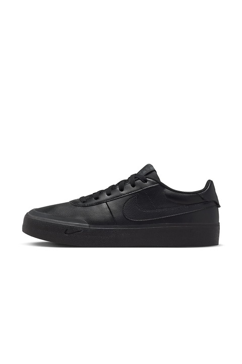 Nike, Pantofi sport low-cut din piele ecologica Court, Negru
