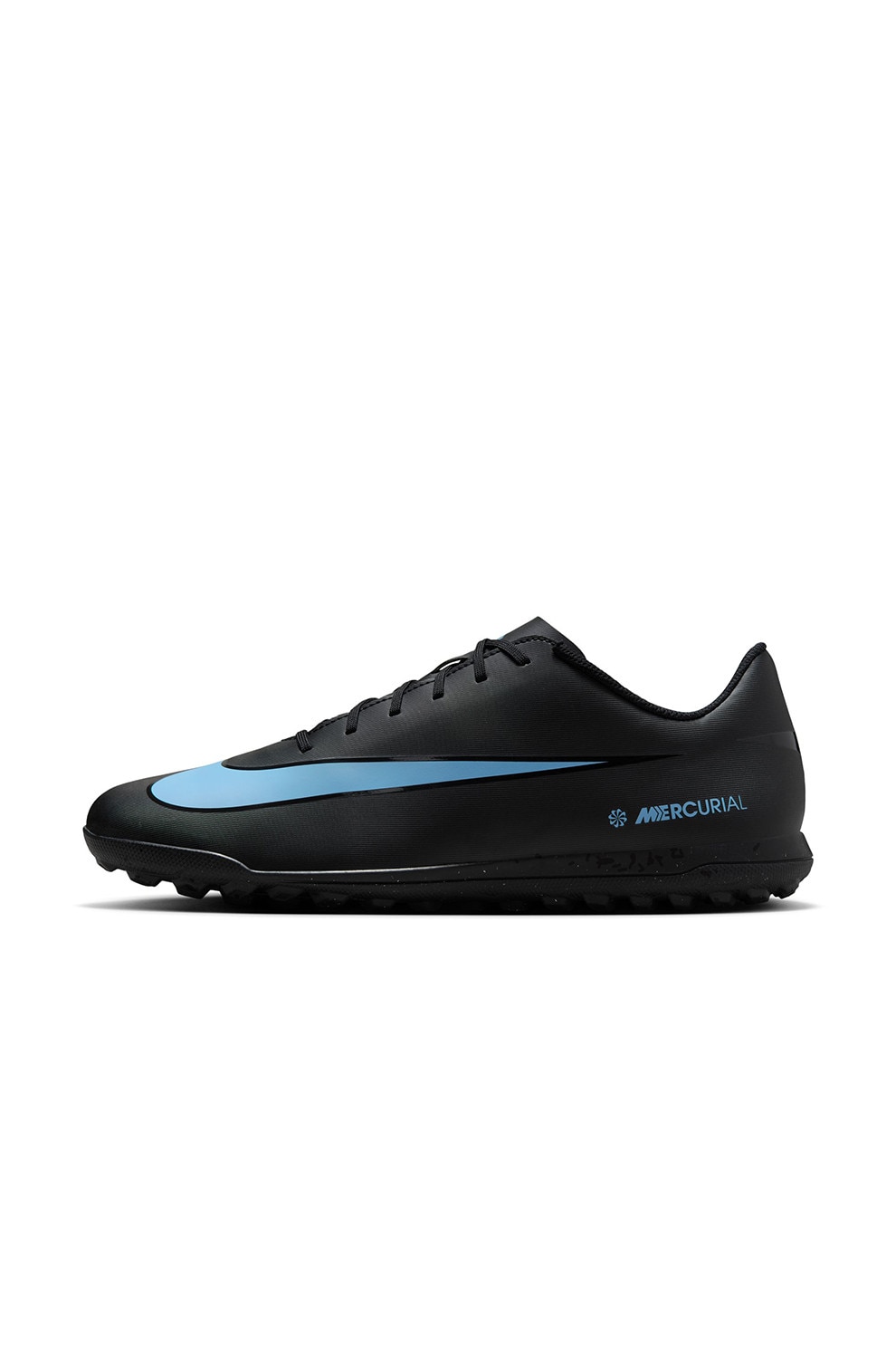 Nike, Pantofi pentru fotbal Mercurial Vapor 16 Club Turf, Negru, Albastru glaciar, 9.5