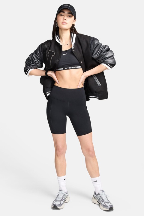 Nike, Colanti scurti pentru fitness, Negru