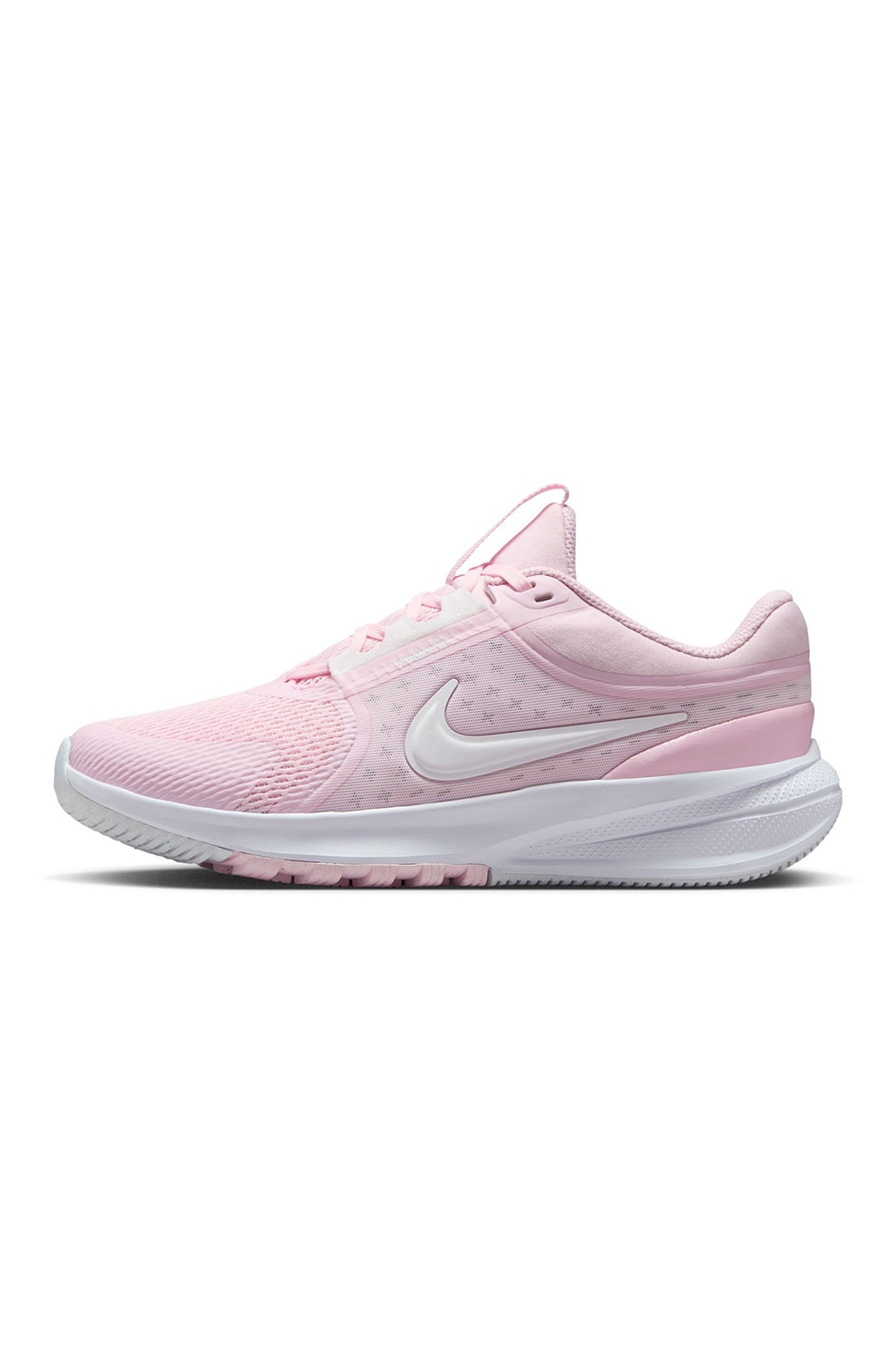 Nike, Pantofi wedge Star Runner 5, pentru alergare, Alb, Roz pal, 38 EU