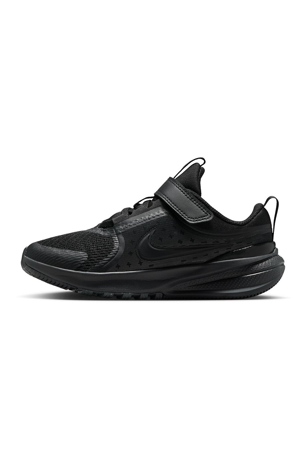 Nike, Pantofi wedge Star Runner 5 cu velcro, pentru alergare, Negru stins, Gri antracit, 31 EU