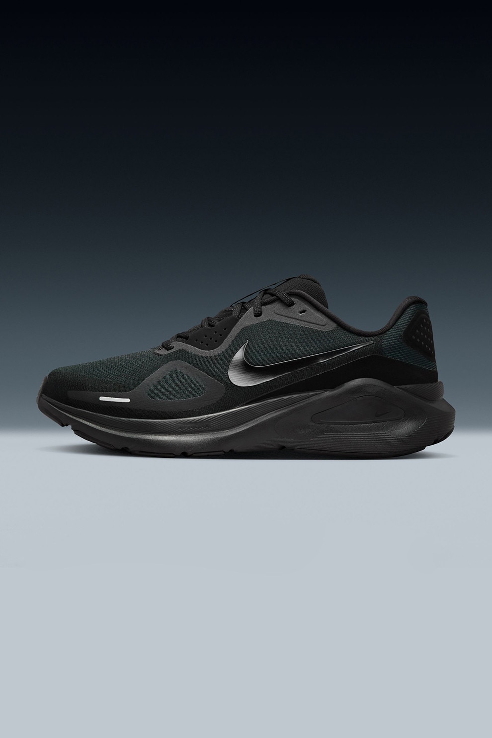 Nike, Pantofi sport Road, pentru alergare, Negru stins, Gri antracit, 8