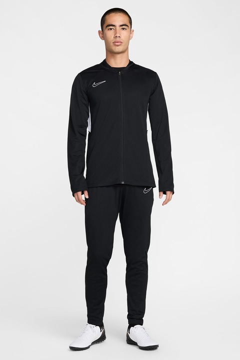 Nike, Футболен екип с лого и Dri-Fit, Черен/Бял