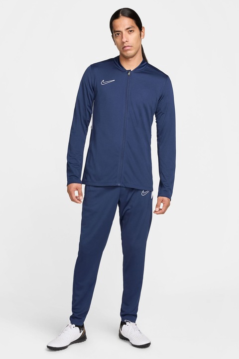 Nike, Футболен екип с лого и Dri-Fit, Бял/Тъмносин