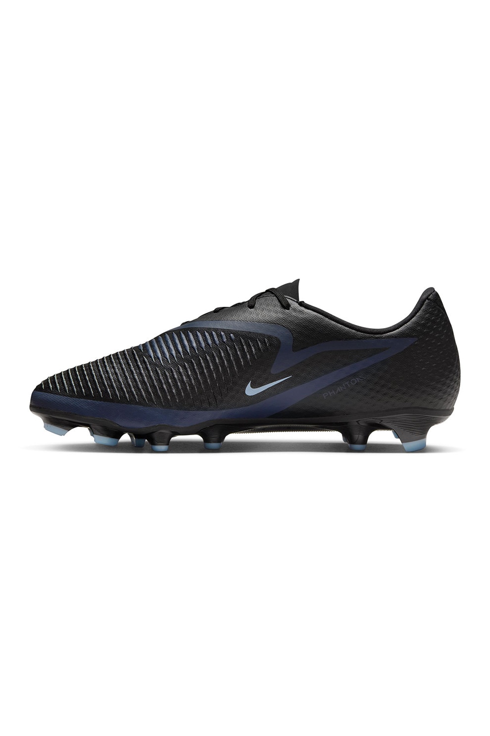 Nike, Pantofi Phantom 6 pentru fotbal, Negru, Albastru deschis, 8.5