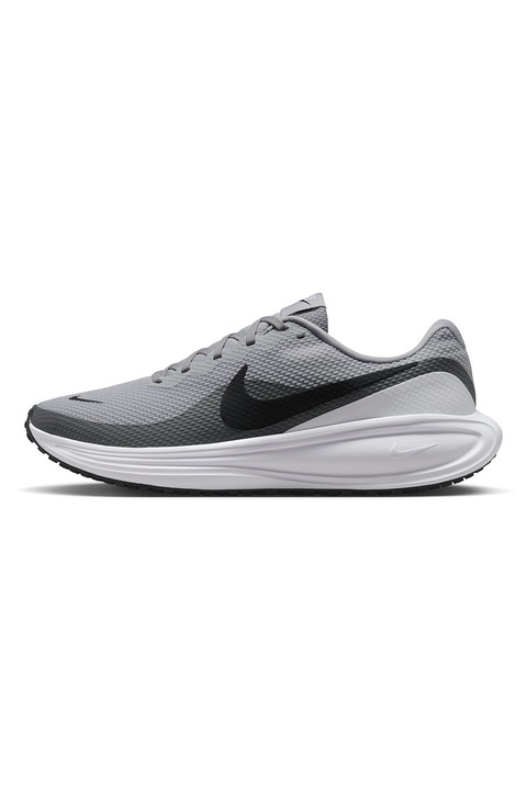 Nike, Pantofi Revolution 8 pentru alergare, Negru/Gri deschis