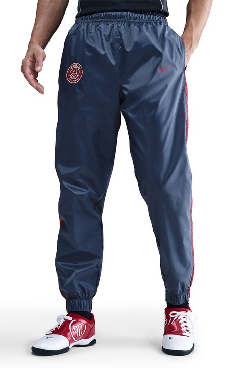 Nike, Футболен екип с цип, Червен/Бял/Прашно синьо