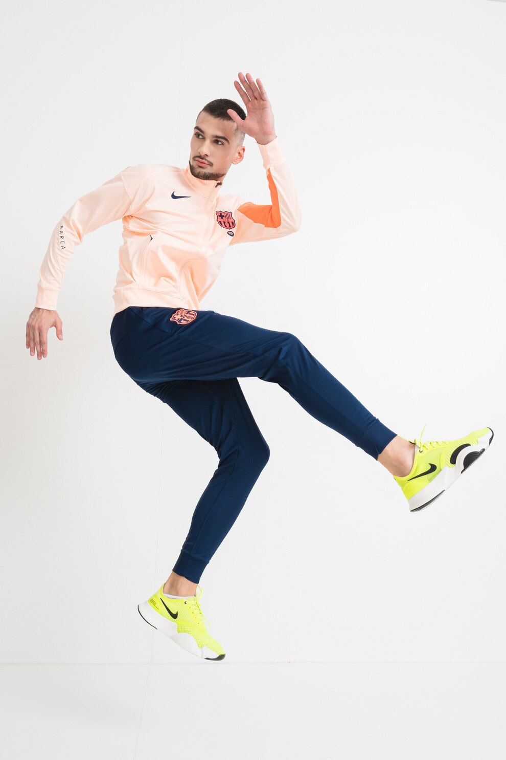 Nike, Trening pentru fotbal F.C. Barcelona, Piersica, Bleumarin