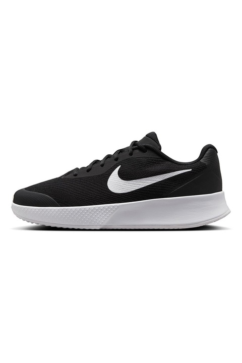 Nike, Pantofi Vapor Lite 3 Clay pentru tenis, Alb/Negru