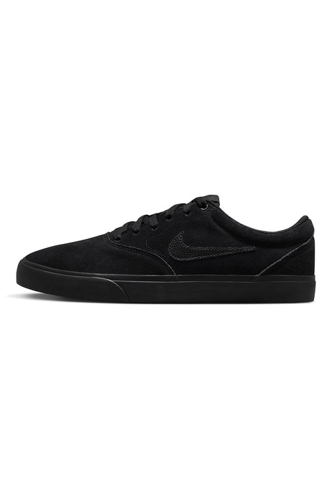 Nike, Pantofi sport Charge low-cut din piele intoarsa, Negru