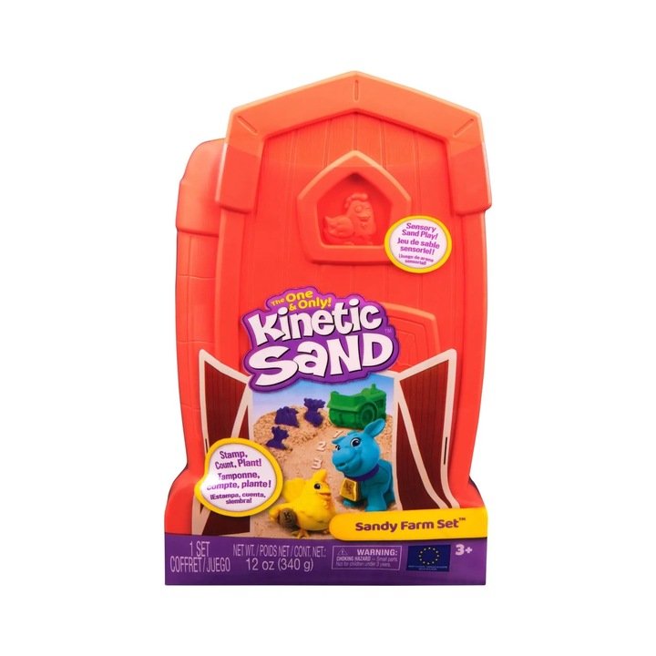Комплект за животинска ферма 340 г кинетичен пясък