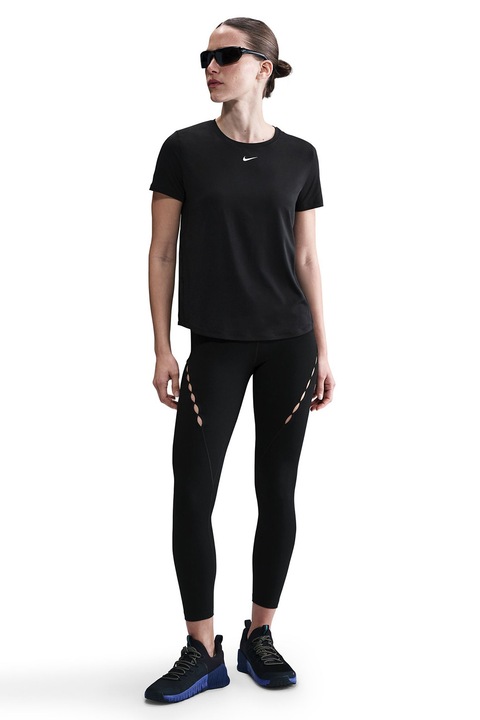 Nike, Tricou pentru fitness Classic, Alb/Negru
