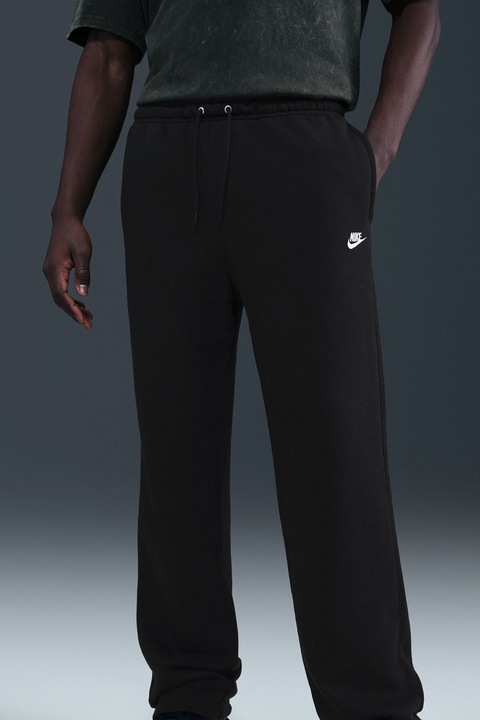 Nike, Спортен панталон Club с връзка, Бял/Черен