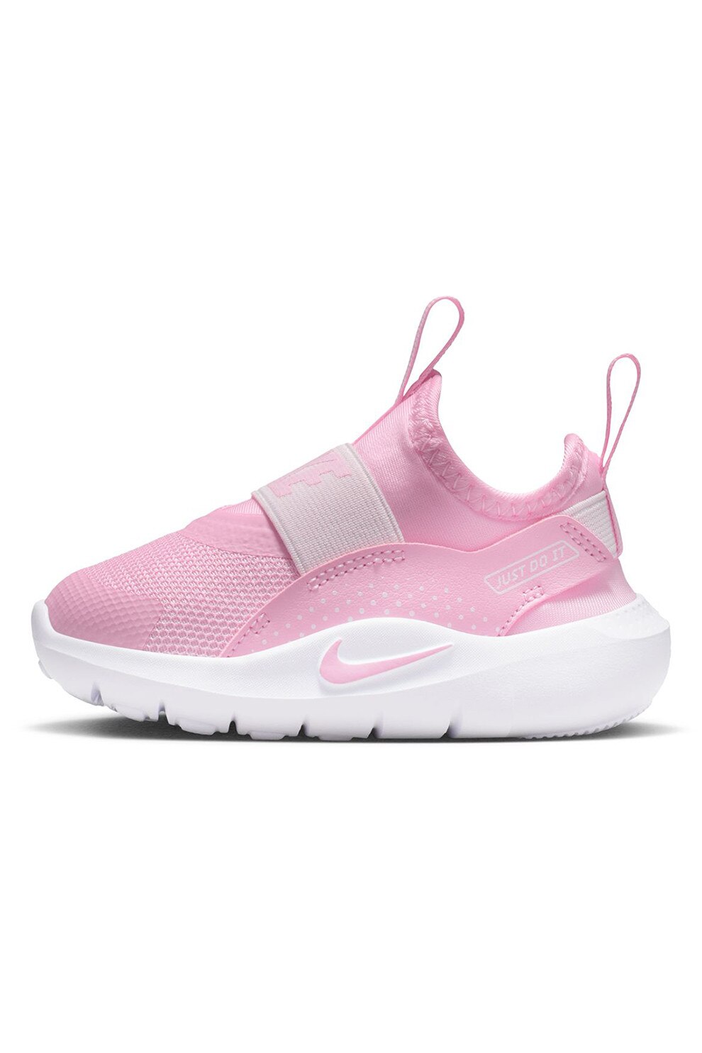 Nike, Pantofi slip-on Flex Runner 4 cu detaliu logo pentru alergare, Roz deschis, 26 EU