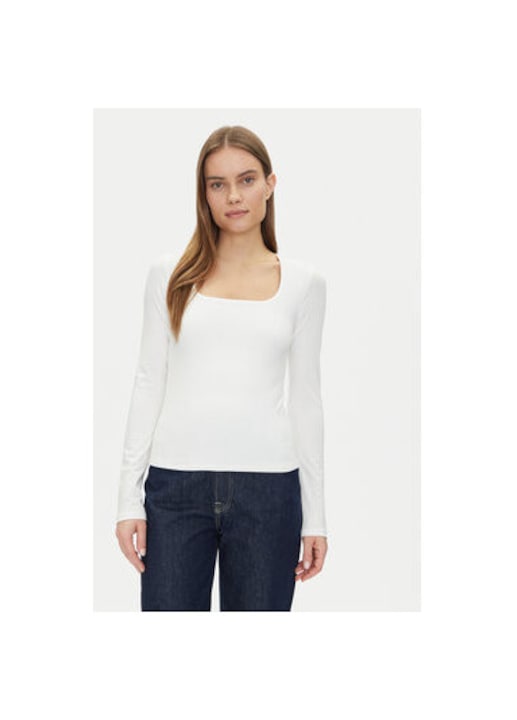 Bluza dama Gap, 637795-02, Bumbac, Alb, Alb