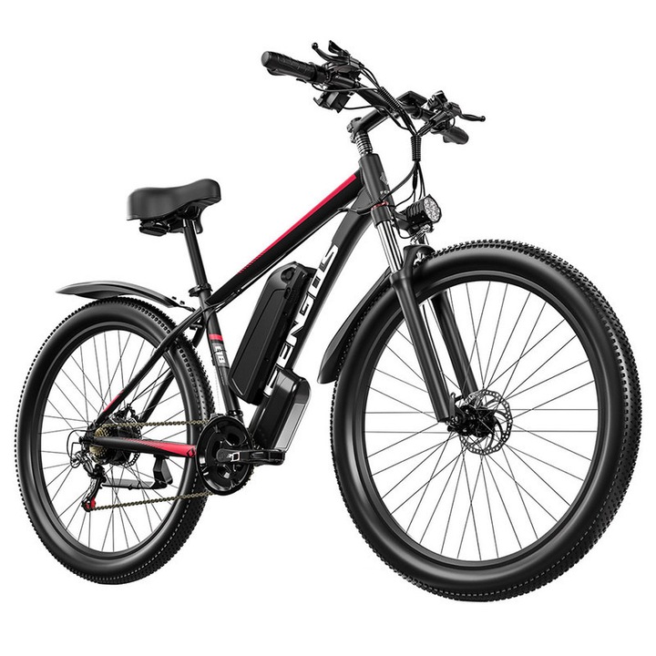 Електрически велосипед FENGQS, Q8, Мотор 750W, Максимална скорост 50 км/ч, Пробег 85 км, 27.5-инчови колела, Хидравлични спирачки
