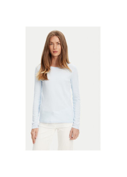 Дамска блуза United Colors Of Benetton, 3GA2E16F9, Памук, Светлосин, Светлосин