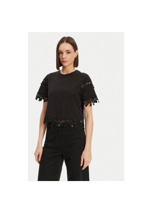 Bluza dama Morgan, 251-DFUTUR, Bumbac, Negru, Negru