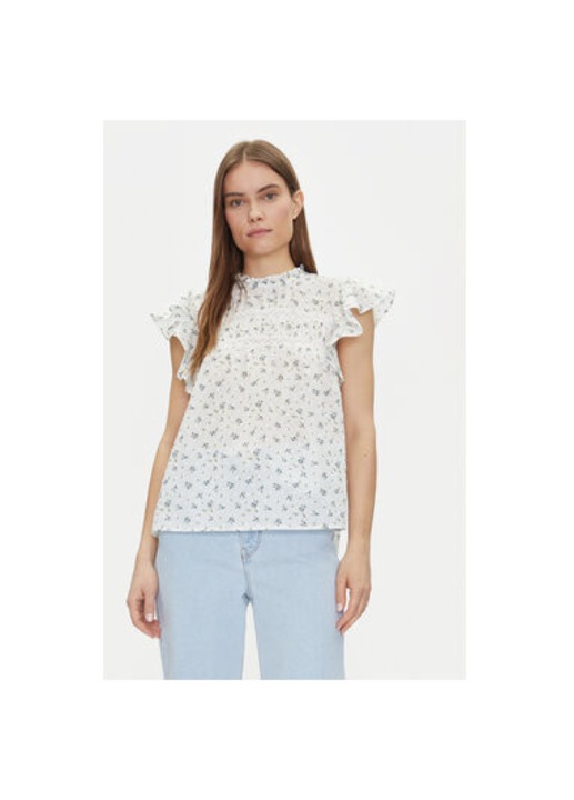 Bluza dama Vero Moda, 10301205, Bumbac organic, Alb, Alb