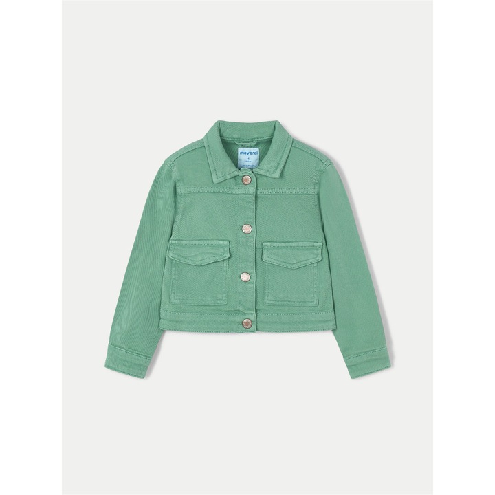 Jacheta de blugi fete Mayoral, 3407, Bumbac, Verde, Verde