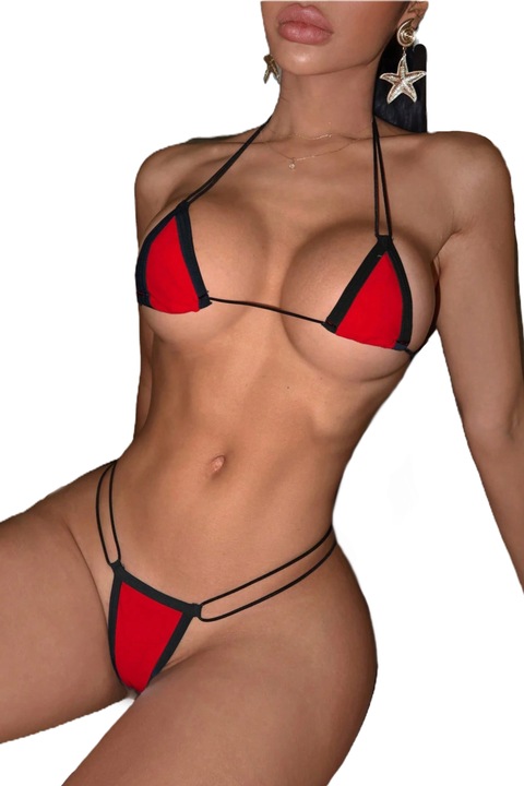 Микро бански import, Регулируем, Черен, Червен