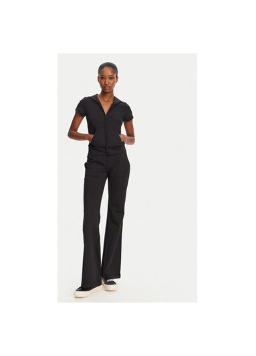 Juicy Couture női blúz, JCSAS125402, Poliészter/Elasztán, Fekete, Fekete