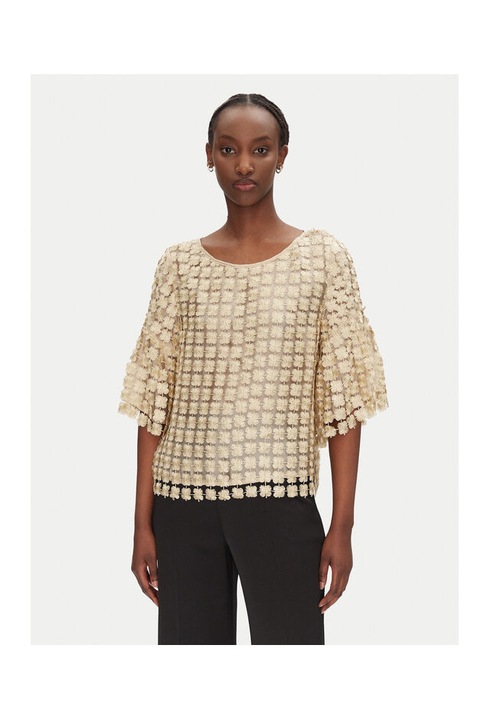 Bluza dama Bruuns Bazaar, BBW4529, Poliester, Auriu, Auriu