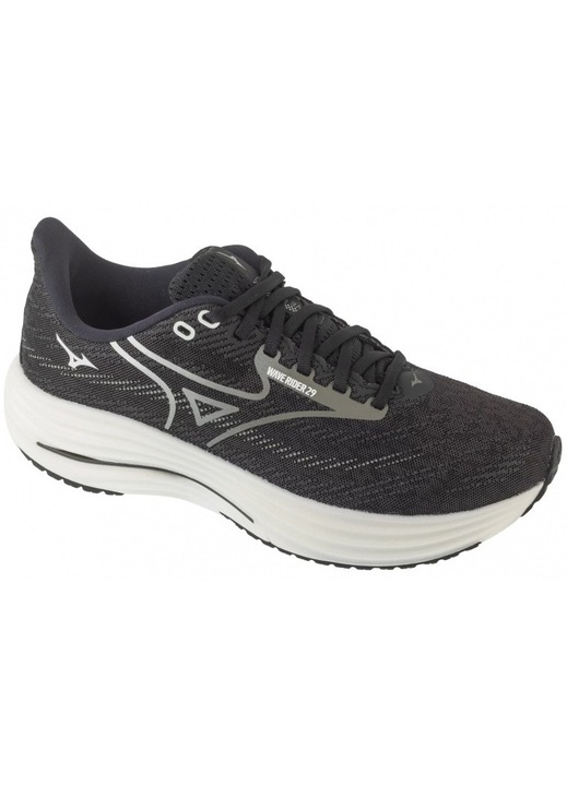 Мъжки спортни обувки, Mizuno, Wave Rider 29, за бягане, черен, текстил