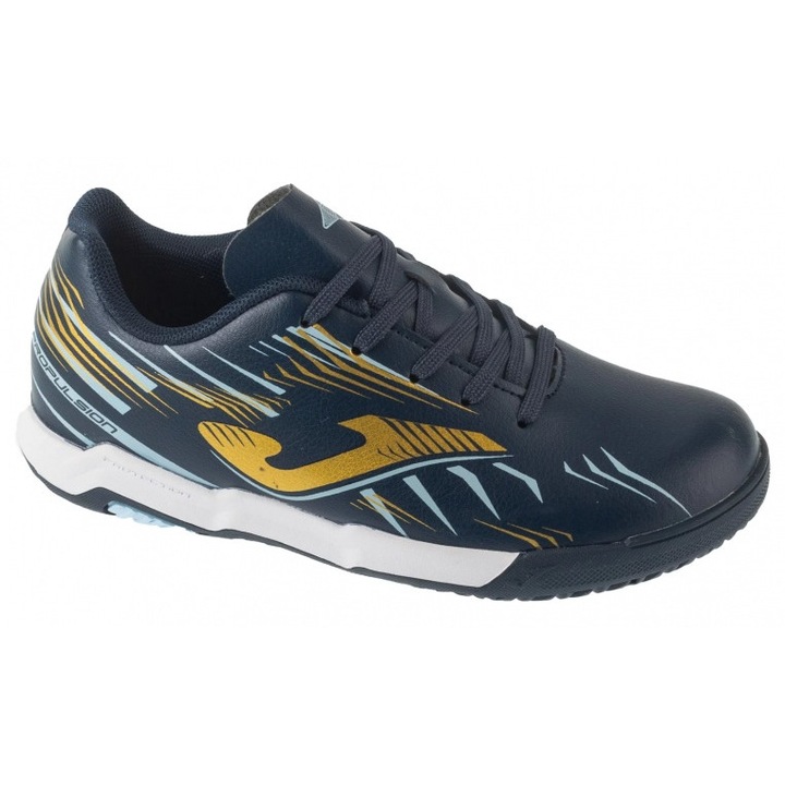 Gyerek sportcipő, Joma, Propulsion Jr, teremcipő, sötétkék, műbőr