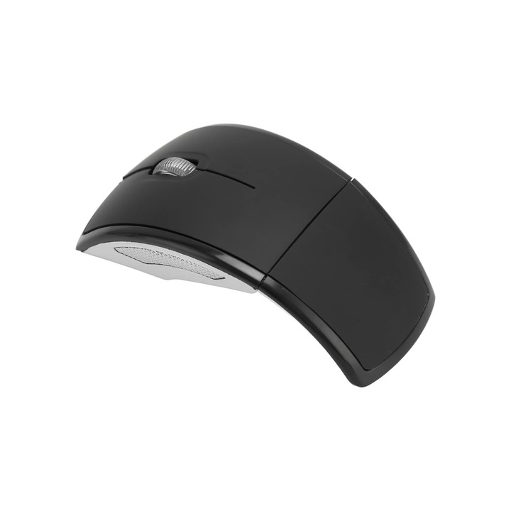Mouse Wireless Pliabil 2.4GHz, 10m Rază de Acțiune, Conectare USB, Negru Elegant, Compact