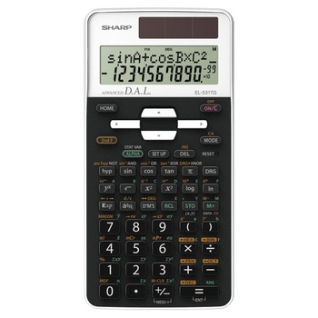 Calculator stiintific, 10 digits, 273 functiuni, 161 x 80 x 15 mm, SHARP EL-531THBWH - negru/alb Calculator stiintific, 10 digits, 273 functiuni, 161 x 80 x 15 mm, SHARP EL-531THBWH - negru/alb
