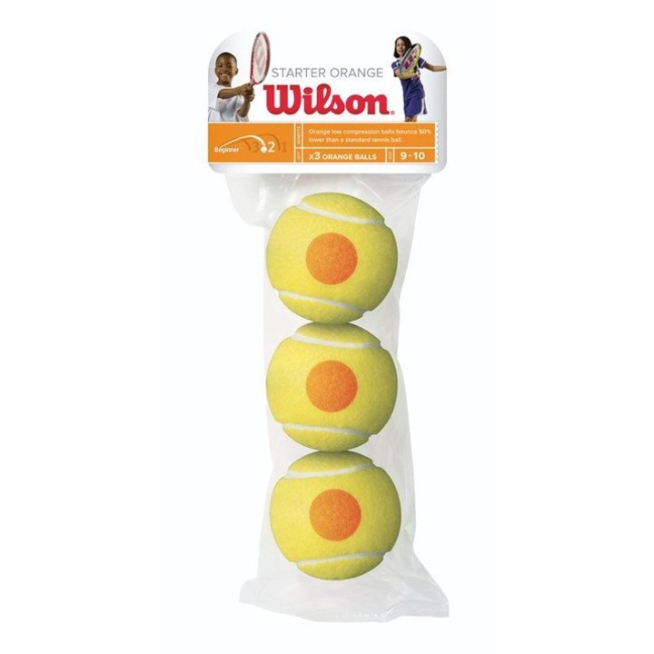 Топки за тенис Wilson Stage 2, жълти, комплект