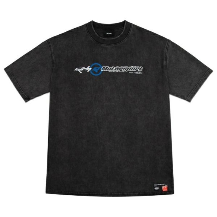 Skinarma Asphalt unisex sportpóló, pamut, fekete, M INTL