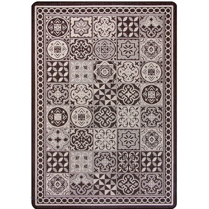 Covor Bucatarie Tip Iuta, Model Covorexpert Flex 19632-91, Marime 133 x 195 cm, Bej, Maro, Antiderapant, Antialergic, Polipropilena, Living, Dormitor, Sufragerie, Birou 133 x 195