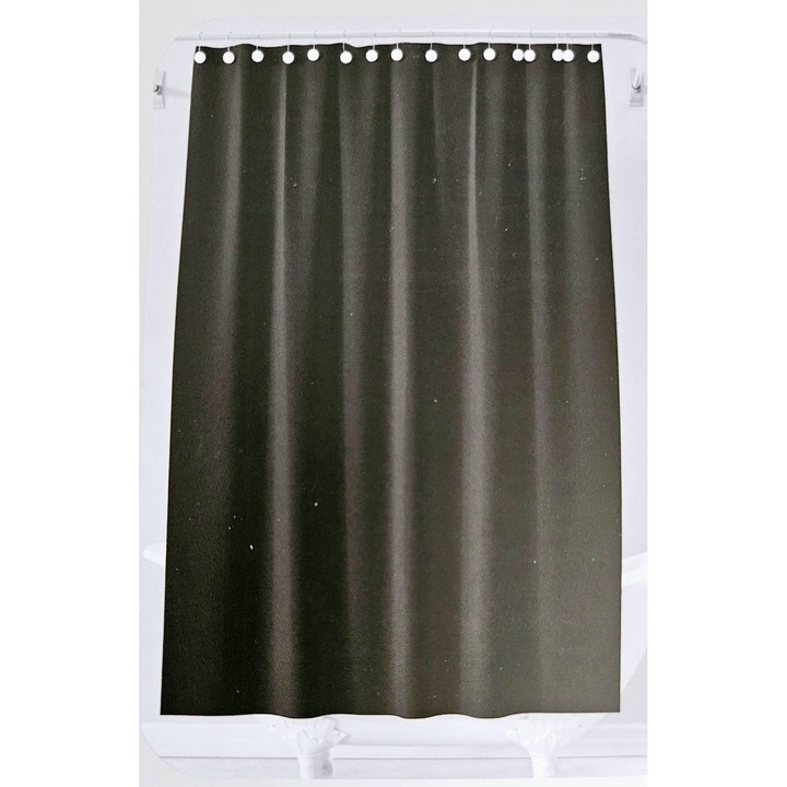 Perdea de dus din panza neagra 180*180