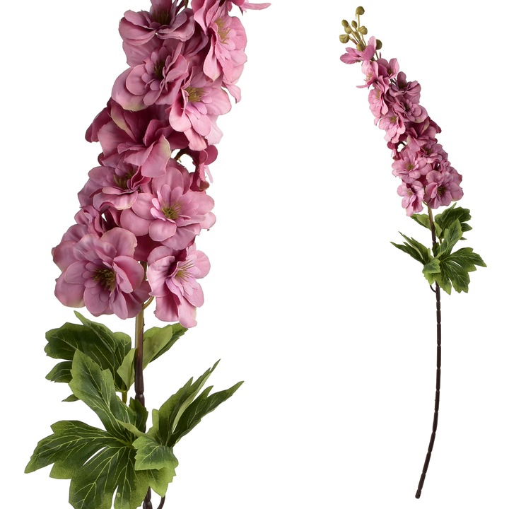 Művirág, textil, Viridis, Szarkaláb, 85 cm, sötét rózsaszín, 1 darab