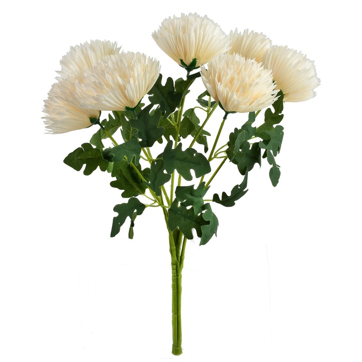 Buchet artificial 7 crizanteme, Mondex, 57cm, multicolor