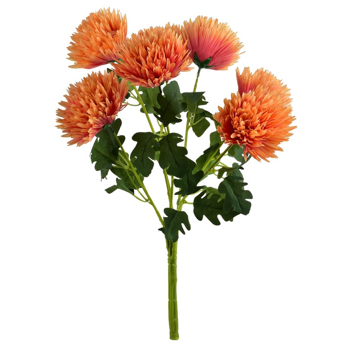 Buchet artificial 7 crizanteme, Mondex, 57cm, multicolor