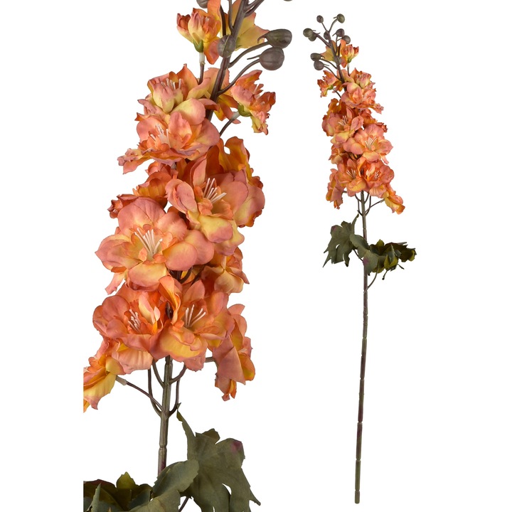 Művirág, textil, Mondex, Viridis szarkaláb, 80 cm, többszínű, 1 darab