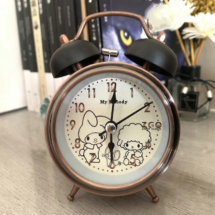 Ceas desteptator pentru dormitor Saytay, ceas desteptator cu desene animate, ceas de birou pentru decorarea casei studentesti