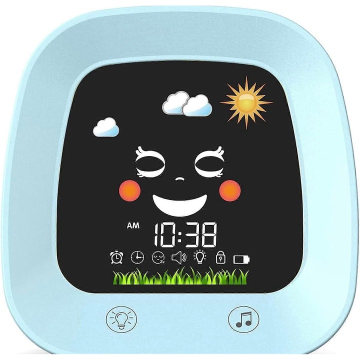 Xyc gyerek ébresztőóra, alvástréning óra kisgyermekeknek, digitális óra éjszakai fénnyel, hanggép, alvásidőzítő, szundi, ébresztőórák fiúknak és lányoknak, hálószoba