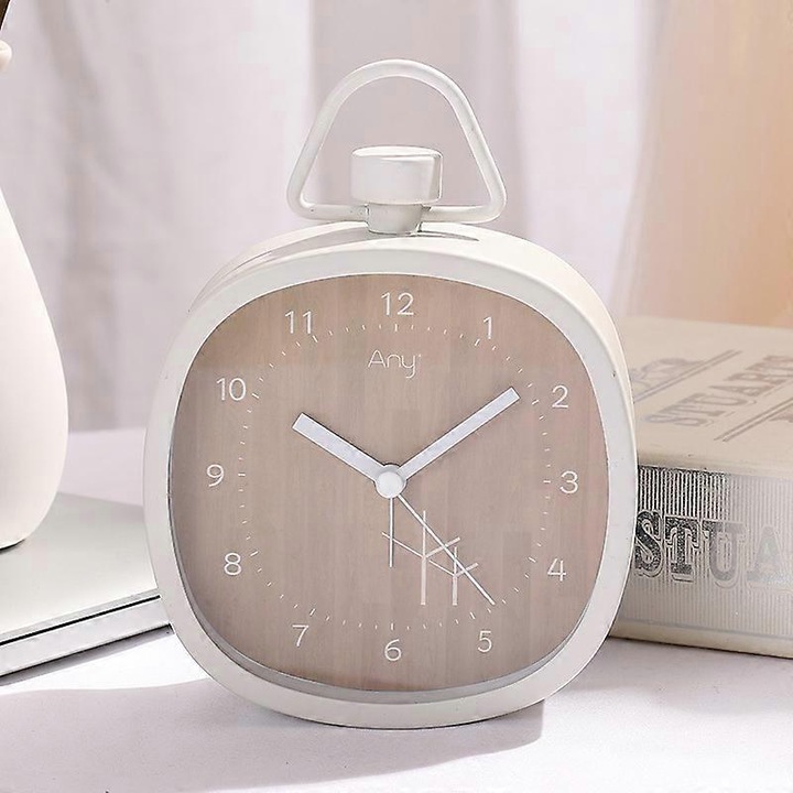 Kicsi, egyszerű és kreatív ébresztőóra gyerekeknek és diákoknak, csendes világító ébresztőórával, alkalmas hálószobai íróasztalra