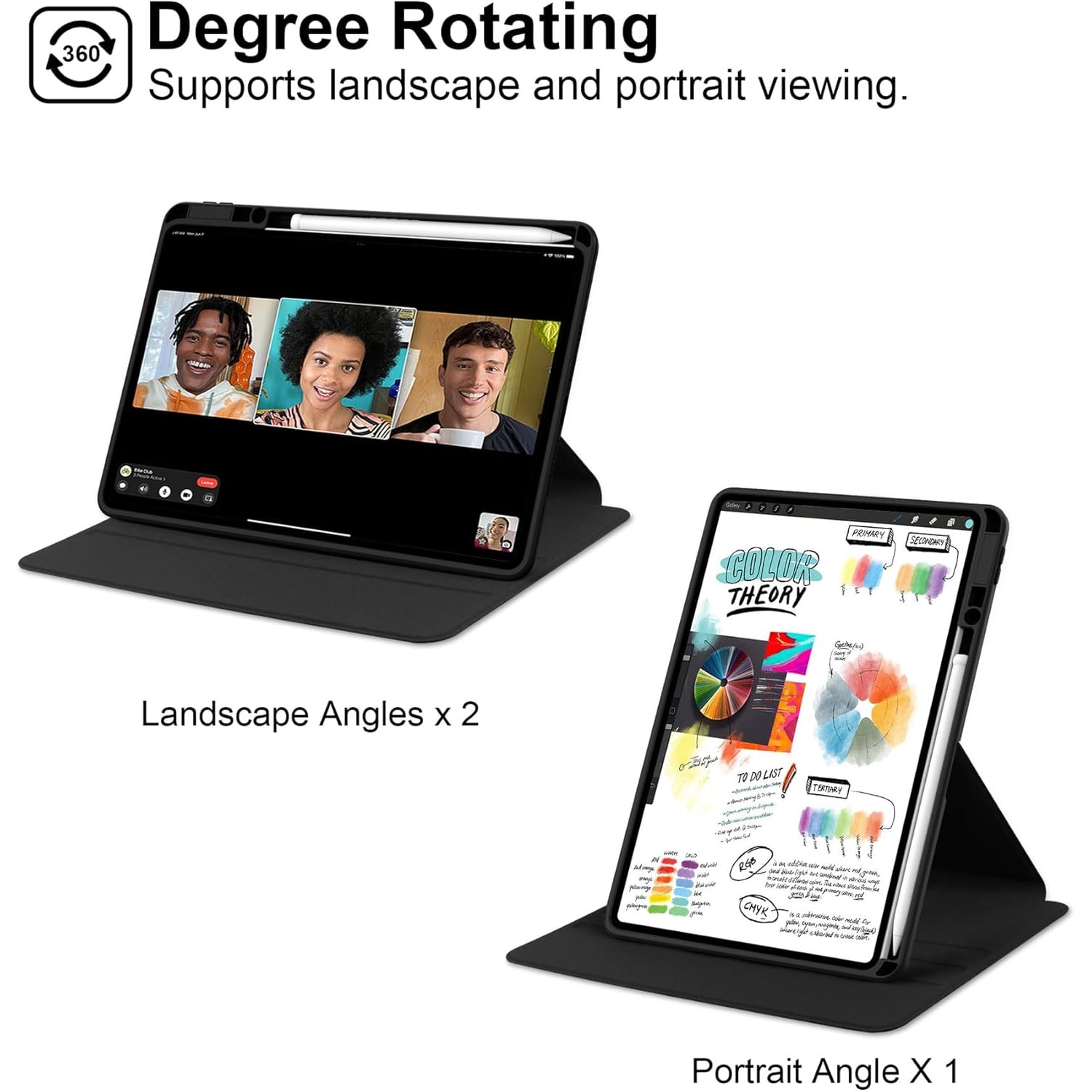 Husa de protectie tableta pentru Honor Magic Pad 2 12.3''/Honor Pad GT Pro 12.3'', Negru