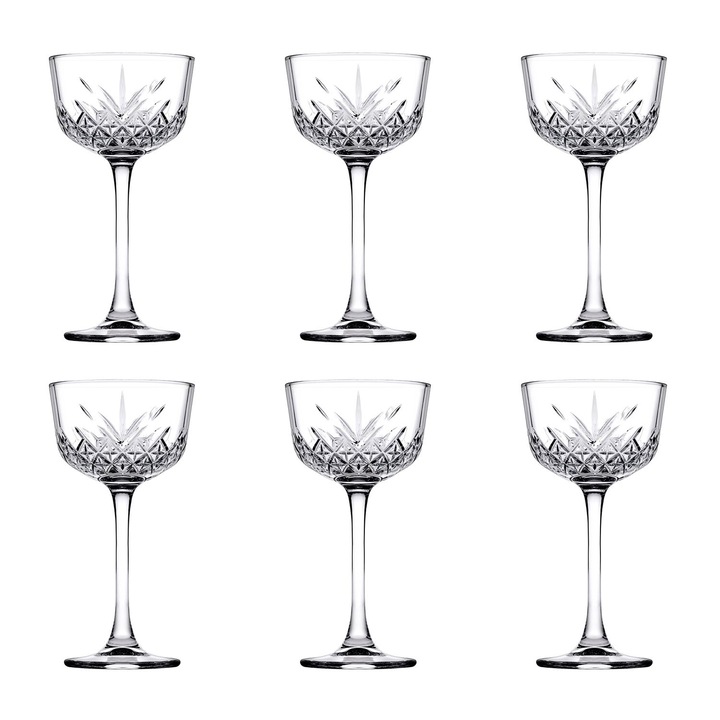 6 darabos borospohár szett, időtlen, 160ml