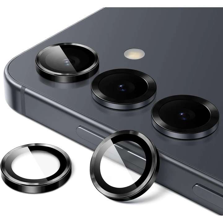 Folie de protectie pentru camera telefon, 9H, Aluminiu, AntiShock, pentru Samsung Galaxy S25 5G