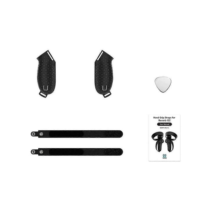 Reverb G2 csuklópánt, 2 db-os bőrszíj szett, fekete, méretek 12,2x8,2x5cm