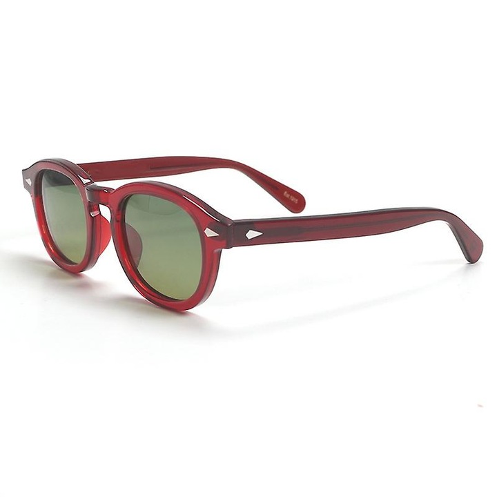 Ochelari de soare, 46mm, cadru rosu, polarizati, unisex, pentru sporturi in aer liber